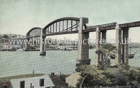 Saltash Bridge, Cornwall. c.1910